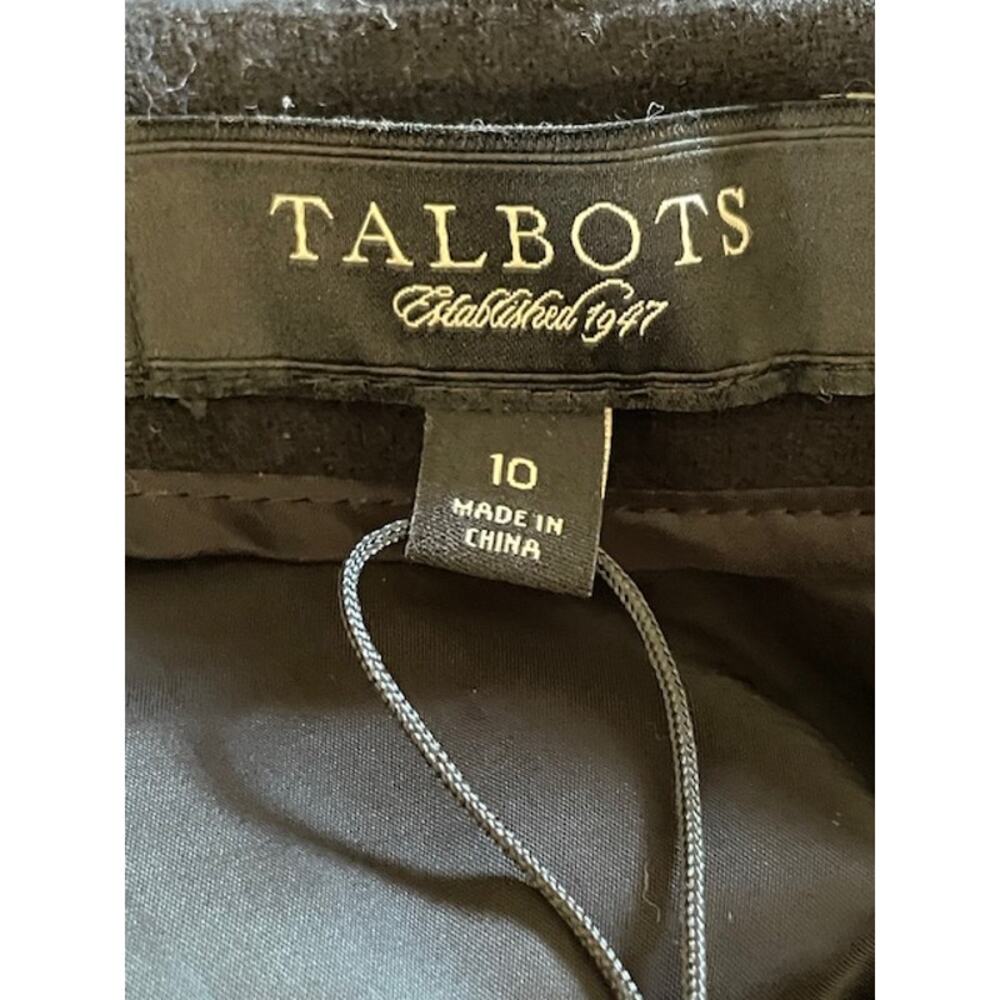 Talbots Black Label‎ Maxi Skirt Size 10 Black Wool w/ Black Embroidered Pattern - Picture 8 of 8